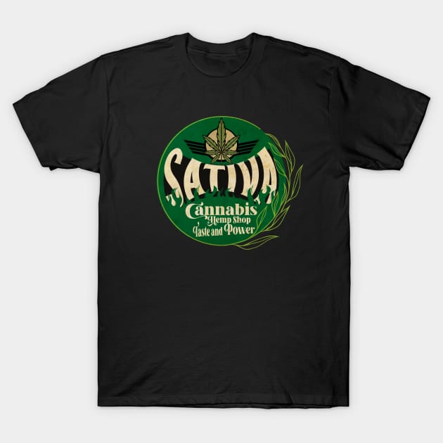 Cannabis Hemp Shop T-Shirt by CTShirts